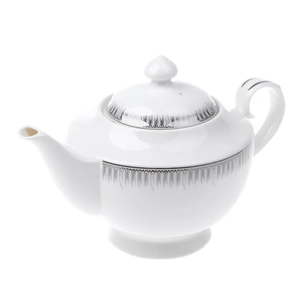Tea pot empty isolated on white background — Stock Photo, Image