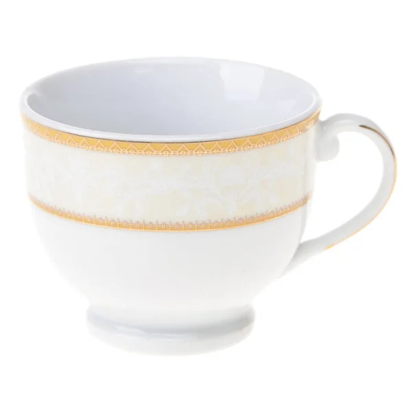 Tasse de thé vide isolé sur fond blanc — Photo