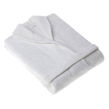 Beyaz arka plan üzerinde izole bornoz