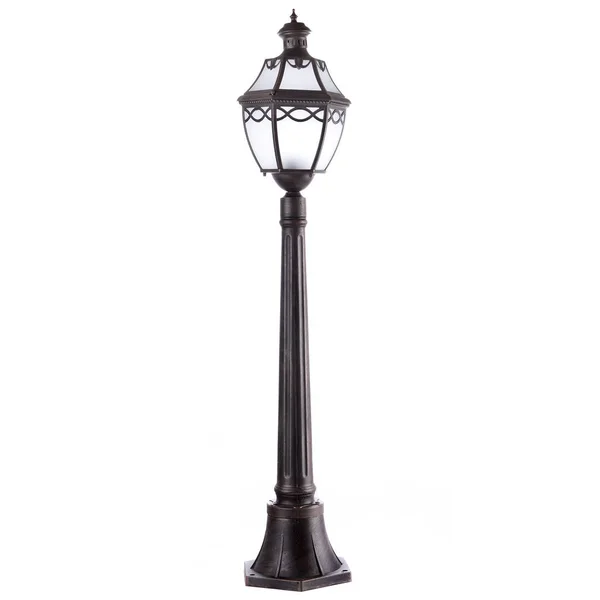 Beyaz arka plan üzerinde izole sokak ışık