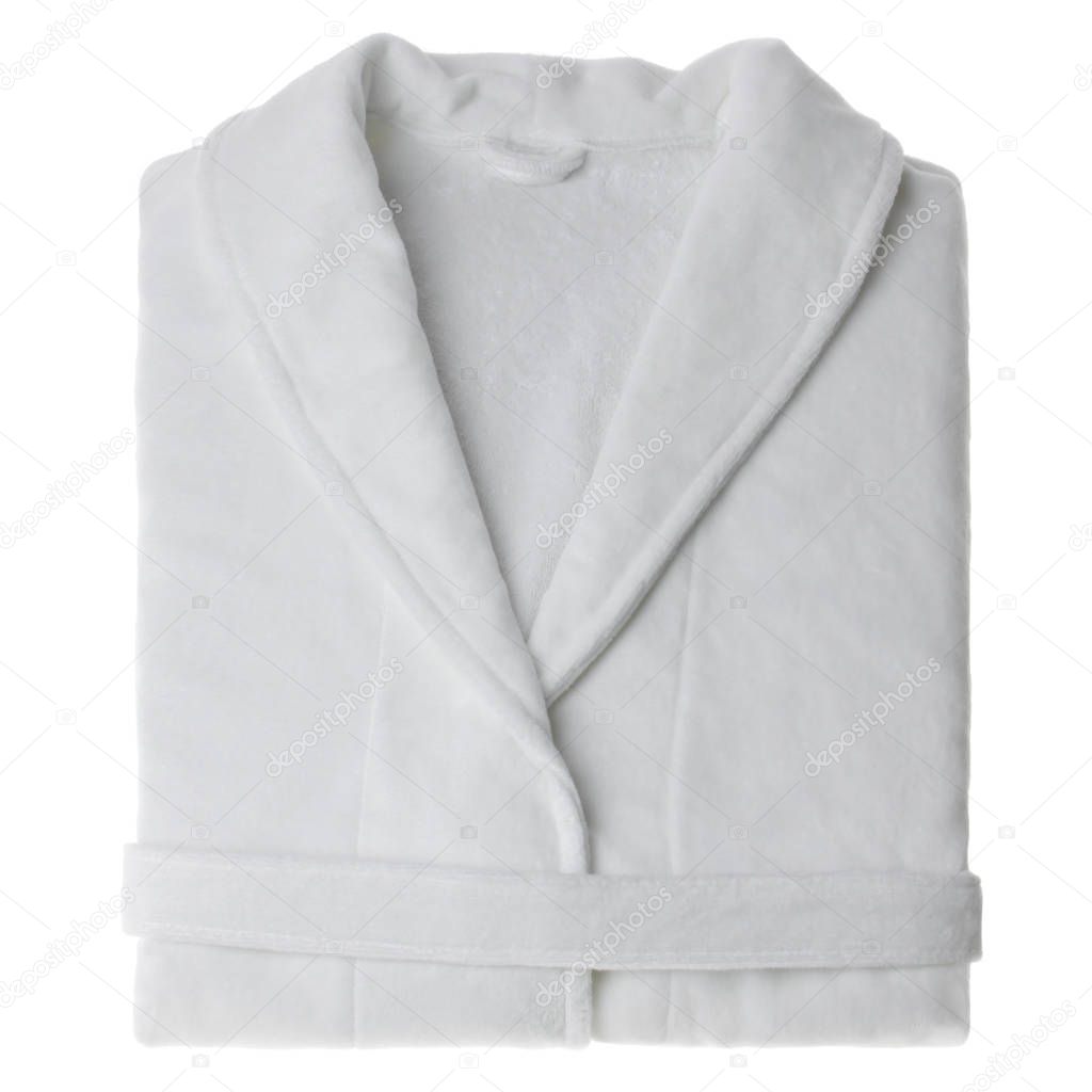 Bathrobe isolated on white background