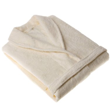 Beyaz arka plan üzerinde izole bornoz