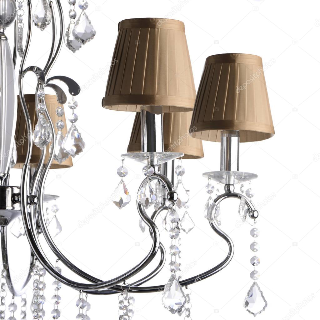 Crystal glass chandelier