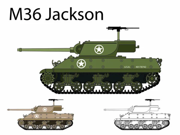 Ww2 americana Afv —  Vetores de Stock