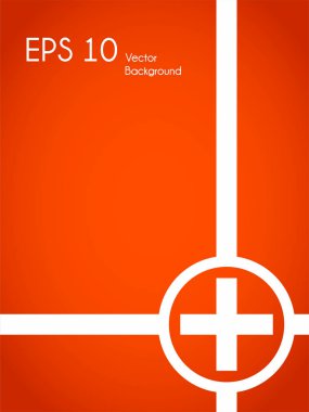 Turuncu rengi ile minimalist vektör arka plan