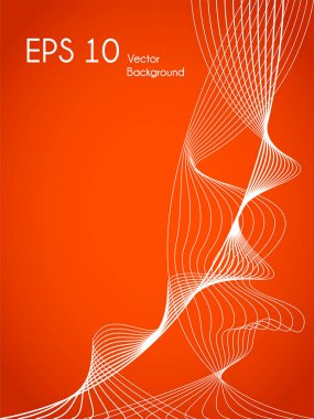 Turuncu rengi ile minimalist vektör arka plan