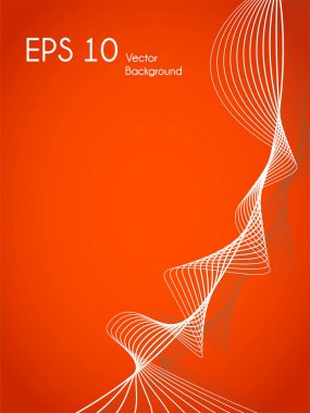 Turuncu rengi ile minimalist vektör arka plan