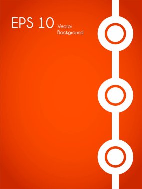 Turuncu rengi ile minimalist vektör arka plan