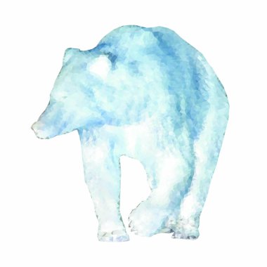 Çokgen şekilleri ile oluşturulan ayı