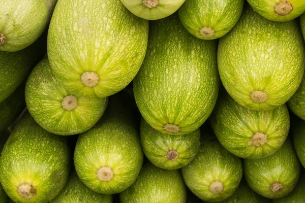 Zucchini Salad Lie Window Market Store Supermarket — Stock Photo, Image