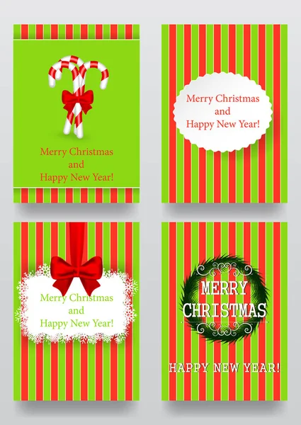 Set of Christmas templates — Stock Vector