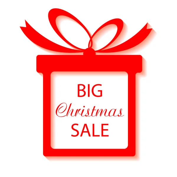 Big christmas sale template — Stock Vector