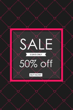 Sevgililer günü kutlamaları için poster.