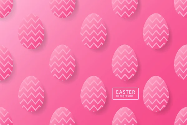 Abstracte achtergrond van Pasen roze met zwart frame voor tekst. Creat — Stockvector