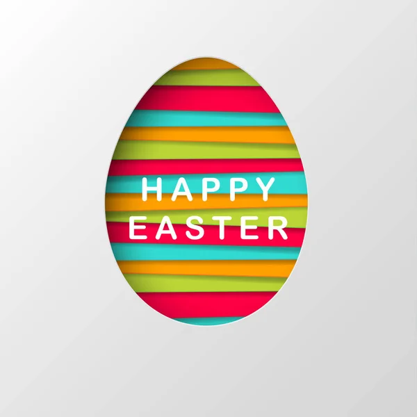 Fondo de Pascua vectorial. Huevo de Pascua creativo con patrón. Vect. — Vector de stock