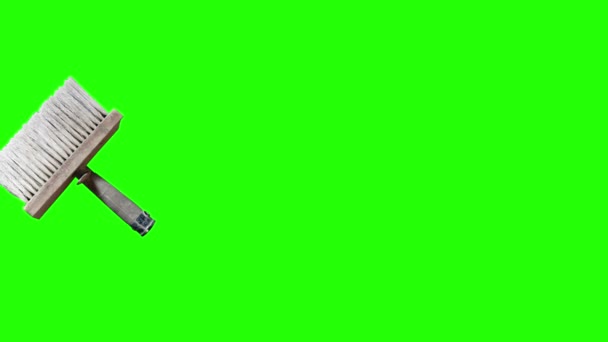 Используется Винтажный Инструмент Рисования Анимации Зеленом Экране Хрома Ключ Редакторов — стоковое видео