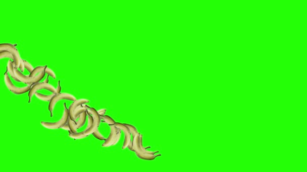 香蕉过渡绿屏色键组 — 图库视频影像