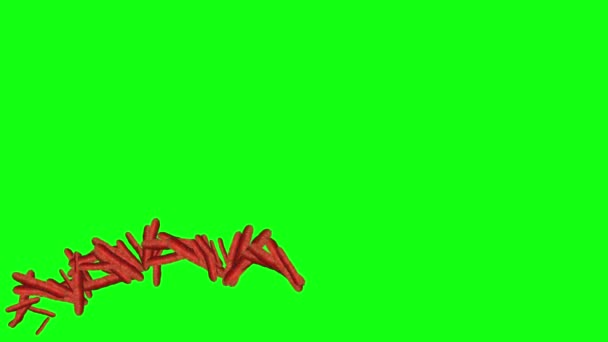 Group Carrots Animation Editable Background Green Screen Chroma Key — 비디오