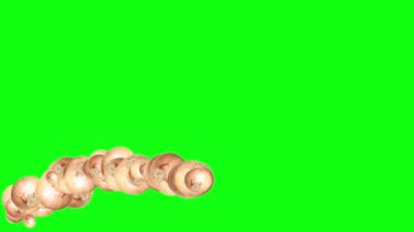 Soğan Animasyon Grubu, düzenlenebilir arkaplan, yeşil ekran krom anahtarı