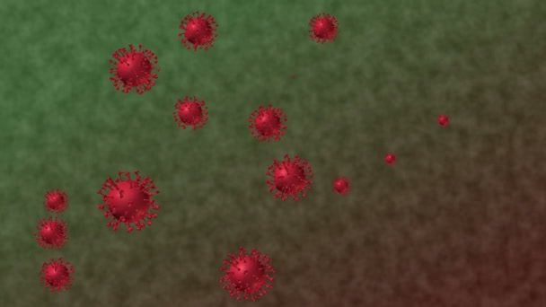 Corona Virus Animation Bakgrund — Stockvideo