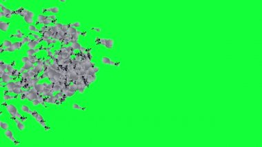 bir grup plastik şişe animasyonu, düzenlenebilir yeşil ekran - kroma anahtarı