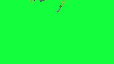 Pense araçları yeşil ekran kroma anahtarı üzerine düşen animasyon, grafik elementler