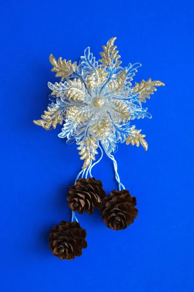 크리스마스 크리스마스 크리스마스 아름다운 장난감 장식용 전나무 원추형 명절을 장식이야 — 스톡 사진