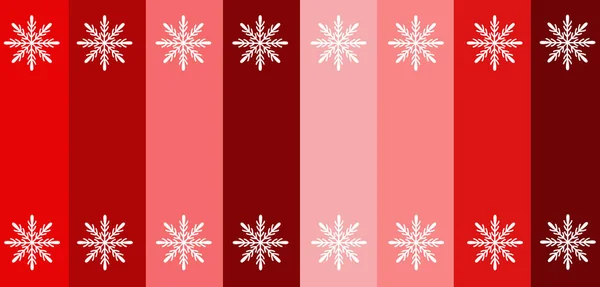 White snowflakes on a striped background. red and pink background for decoration. Merry Christmas and happy New year. Winter holiday. Greeting card
