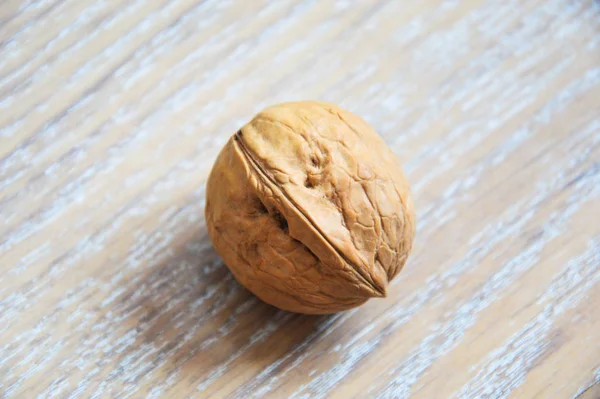 Walnut Light Background Proper Nutrition Nut Shell — 스톡 사진
