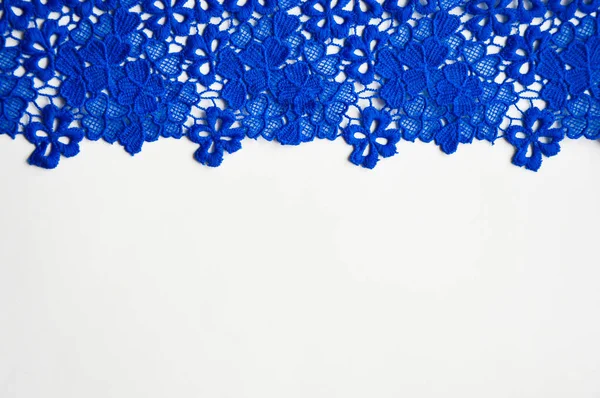 Kumaşın dokusunu. Mavi açılış deseni. arkaplan.