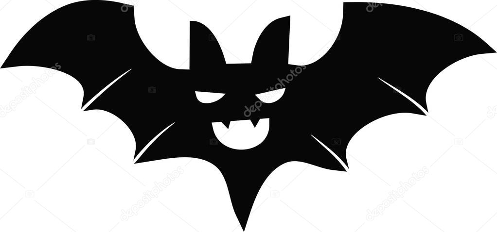 silhouette bat black halloween