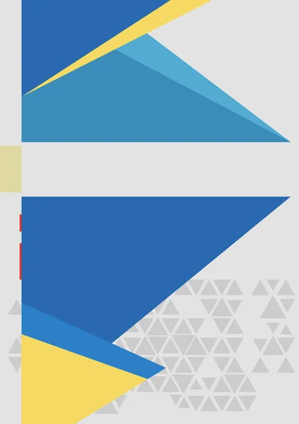 Треугольник синий и белый, — стоковый вектор
