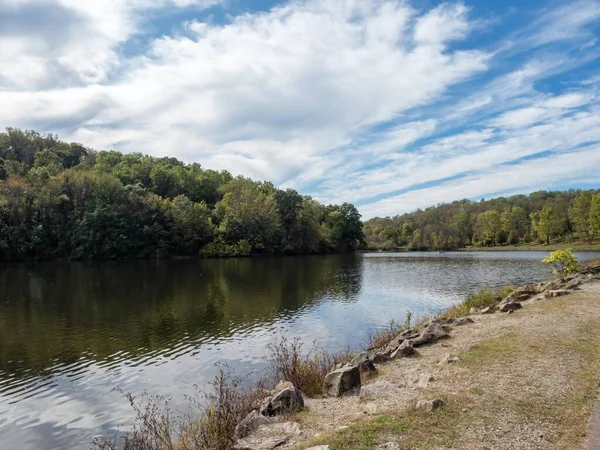 Twin Lakes Den Laurel Highlands Von Pennsylvania Wasser Mit Einem — Stockfoto