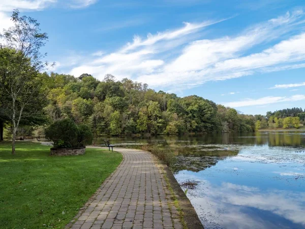 Wanderweg Durch Die Twin Lakes Den Laurel Highlands Von Pennsylvania — Stockfoto