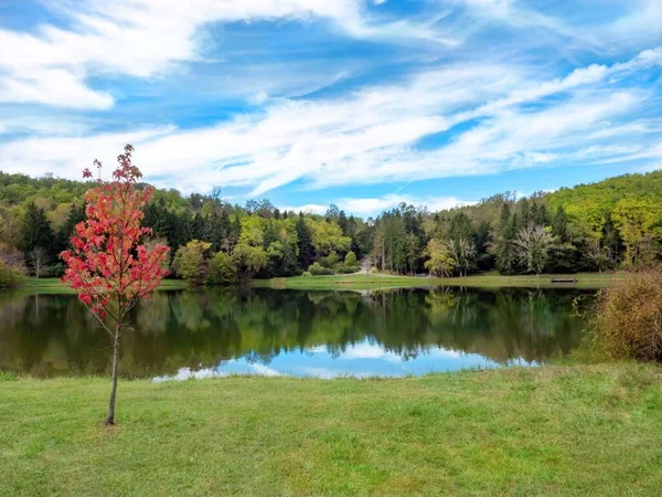 Twin Lakes Aninhado Laurel Highlands Pensilvânia Bela Paisagem Cena Natureza — Fotografia de Stock