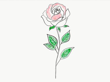 sketch of the human hand drawn