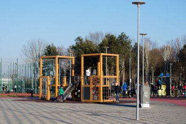 Cluj-Napoca / Romanya-02 26 2020: Kompleks Sportiv Gheorgheni