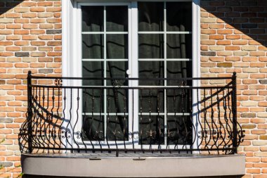 Bir evin kırsal balkonu