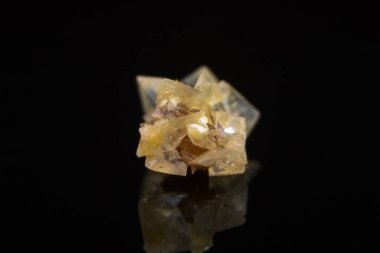 Küçük bir böbrek taşının makro fotoğrafı.