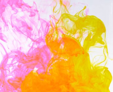 Gıda rengi damla ve soyut ve arka plan için suda çözünür.