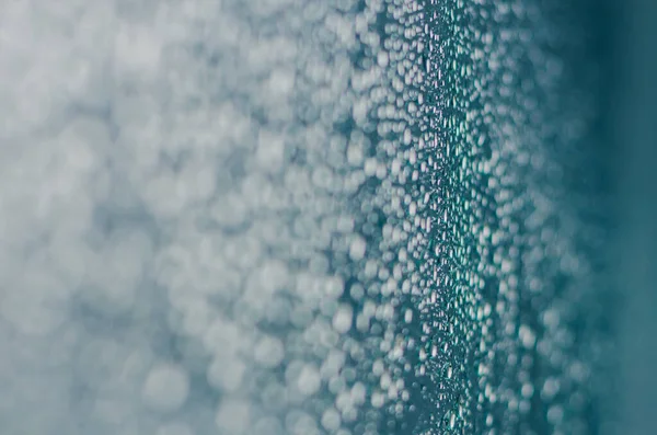 Unschärfe Und Fokus Von Regentropfen Auf Glasfenster Der Monsunzeit Für — Stockfoto