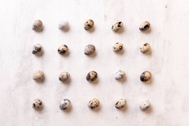 Arka planda bıldırcın yumurtası deseni. Paskalya resimleri için uygun..