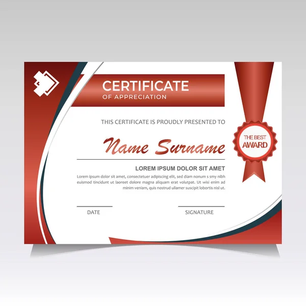 Zarif Takdir Belgesi Şablon Tasarımı