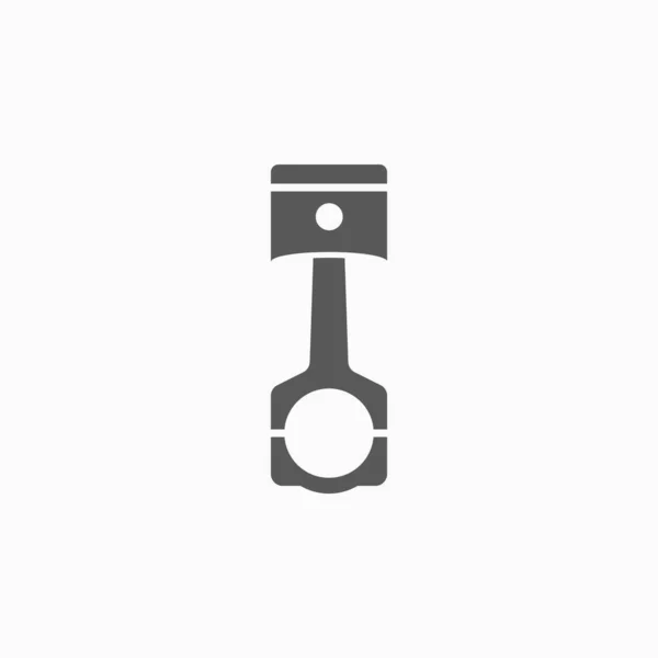 Piston icon, engine vector, machine icon, repair illustration — Stock Vector