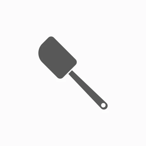 Spachtel-Symbol, Geschirr-Vektor, Küchenillustration, Koch-Vektor, Bäcker-Symbol — Stockvektor