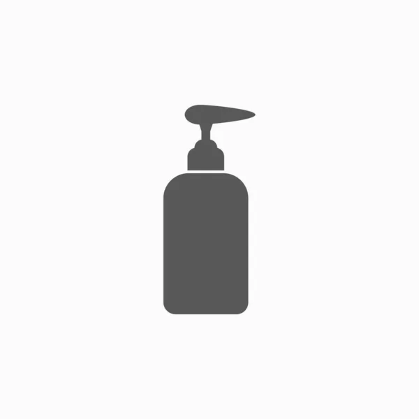 Sprchový gel, tekuté mýdlo, krém, šampon, vana pěna ikona — Stockový vektor