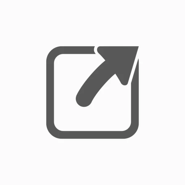 Icono de signo de acción, vector de flecha, icono de acción, signo, ilustración web — Archivo Imágenes Vectoriales