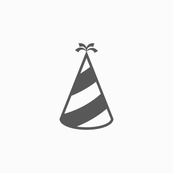 Ícone de chapéu de festa, vetor de Natal, vetor de aniversário, ícone de chapéu, ilustração de festa —  Vetores de Stock