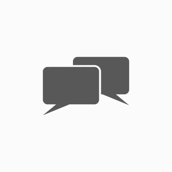 Icona Della Chat Vettore Conversazione — Vettoriale Stock