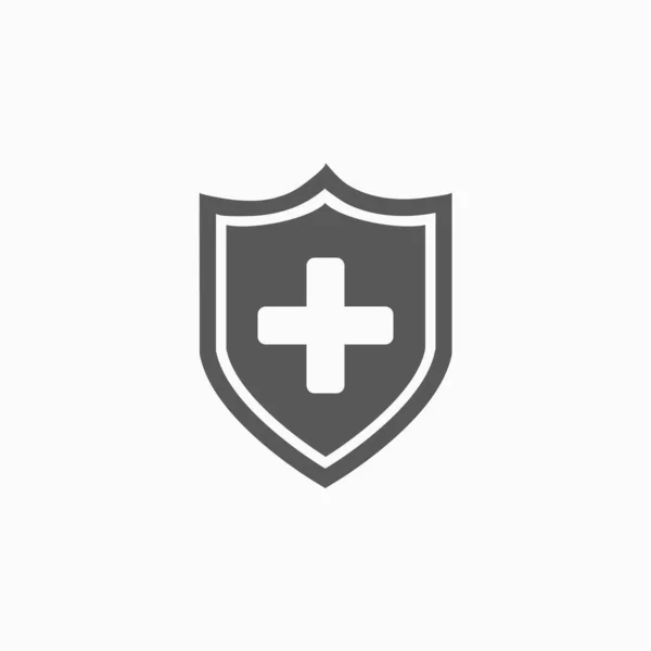 Medical Shield Icon Health Vector — Stock Vector
